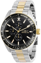 Invicta Aviator Czarny/Stal w odcieniu złota Ø45 mm 38969