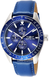 Invicta Aviator Niebieski/Skóra Ø45 mm 38975