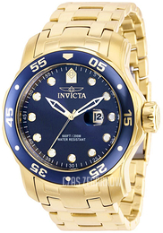 Invicta Pro Diver Niebieski/Stal w odcieniu złota Ø48 mm 39086