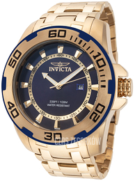 Invicta Pro Diver Niebieski/Stal w odcieniu złota Ø50 mm 39110