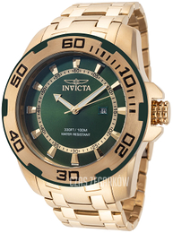 Invicta Pro Diver Zielony/Stal w odcieniu złota Ø50 mm 39112