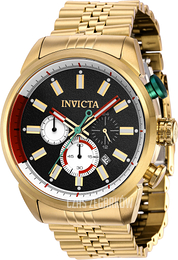 Invicta Aviator Czarny/Stal w odcieniu złota Ø46 mm 39946