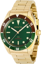 Invicta Pro Diver Zielony/Stal w odcieniu złota Ø40 mm 40489