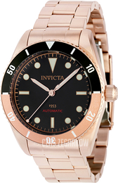Invicta Pro Diver Czarny/Stal w kolorze różowego złota Ø40 mm 40490