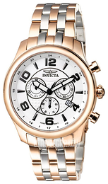 Invicta II Biały/Stal w kolorze różowego złota Ø45 mm 4734