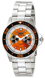 Invicta II Pomarańczowy/Stal Ø43 mm 6062