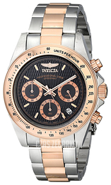 Invicta Speedway Szary/Stal w kolorze różowego złota Ø40 mm 6932
