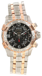 Invicta Specialty Czarny/Stal w kolorze różowego złota Ø48 mm 80231