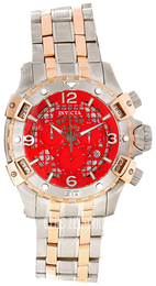Invicta Specialty Czerwony/Stal w kolorze różowego złota Ø48 mm 80233
