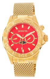 Invicta Pro Diver Czerwony/Stal w odcieniu złota Ø44 mm 80329