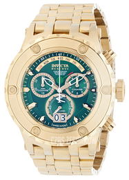 Invicta Reserve Zielony/Stal w odcieniu złota Ø52 mm 80491