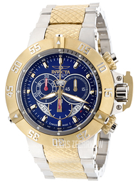 Invicta Subaqua Niebieski/Stal w odcieniu złota Ø50 mm 80507