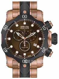 Invicta Venom Brązowy/Stal w kolorze różowego złota Ø54 mm 80569