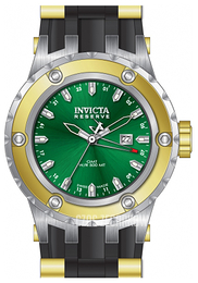 Invicta Reserve Zielony/Stal w odcieniu złota Ø52 mm 80590