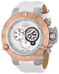 Invicta Subaqua Srebrny/Skóra Ø50 mm 80662