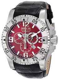 Invicta Excursion Czerwony/Skóra Ø49.5 mm 80681