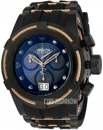 Invicta Czarny/Stal w kolorze różowego złota Ø53 mm 90007