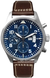 IWC Pilots Classic Niebieski/Skóra Ø44 mm IW377706