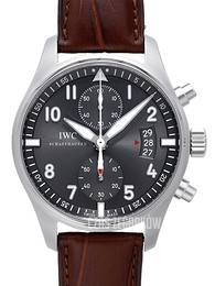 IWC Pilots Spitfire Chronograph Szary/Skóra Ø43 mm IW387802