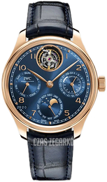 IWC Portugieser Niebieski/Skóra Ø45 mm IW504504