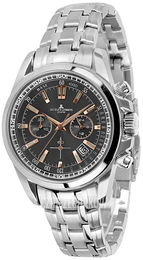 Jacques Lemans Liverpool Czarny/Stal Ø44 mm 1-1117.1XN