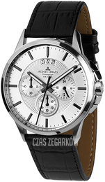 Jacques Lemans Sydney Srebrny/Skóra Ø42 mm 1-1542N