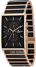 Jacques Lemans York Czarny/Czeramiczna 1-1593D