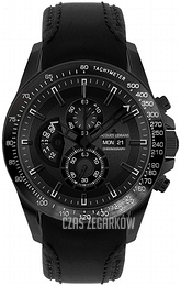 Jacques Lemans Liverpool Czarny/Skóra Ø46 mm 1-1635C