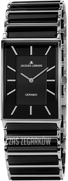 Jacques Lemans York Czarny/Czeramiczna 1-1651A