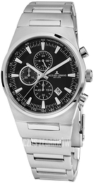 Jacques Lemans Manchester Czarny/Stal Ø36 mm 1-1738A