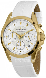 Jacques Lemans Liverpool Biały/Skóra Ø36 mm 1-1752D