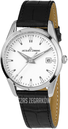 Jacques Lemans Liverpool Biały/Skóra Ø28 mm 1-1763A