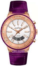 Jacques Lemans Biały/Skóra Ø45 mm 1-1772H