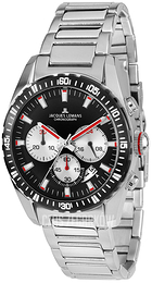Jacques Lemans Liverpool Czarny/Stal Ø41 mm 1-1801L