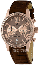Jacques Lemans Porto Brązowy/Skóra Ø42 mm 1-1810E