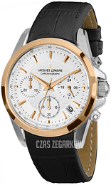 Jacques Lemans Liverpool Biały/Skóra Ø36 mm 1-1863F