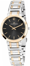 Jacques Lemans Milano Czarny/Stal w odcieniu złota Ø30 mm 1-1932E