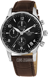 Jacques Lemans London Czarny/Skóra Ø44 mm 1-1935A