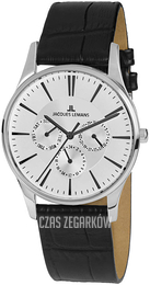 Jacques Lemans London Srebrny/Skóra Ø40 mm 1-1951B