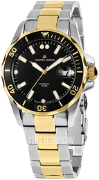 Jacques Lemans Czarny/Stal w odcieniu złota Ø40 mm 1-1956A