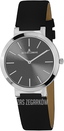 Jacques Lemans Milano Szary/Skóra Ø36 mm 1-1997AH