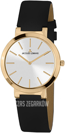 Jacques Lemans Milano Srebrny/Skóra Ø36 mm 1-1997J