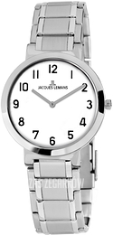 Jacques Lemans Milano Biały/Stal Ø36 mm 1-1998E