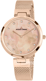 Jacques Lemans Milano Różowe złoto/Stal w kolorze różowego złota Ø36 mm 1-2001H