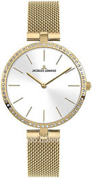 Jacques Lemans Milano Srebrny/Stal w odcieniu złota Ø34 mm 1-2024X
