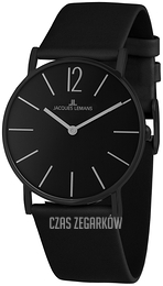 Jacques Lemans York Czarny/Skóra Ø40 mm 1-2030I