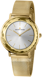 Jacques Lemans Nice Srebrny/Stal w odcieniu złota Ø37 mm 1-2054H
