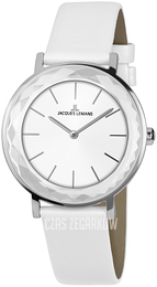 Jacques Lemans Nice Biały/Skóra Ø37 mm 1-2054K