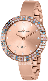 Jacques Lemans La Passion Różowe złoto/Stal w kolorze różowego złota Ø36 mm 1-2063B