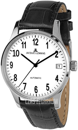 Jacques Lemans London Biały/Skóra Ø35 mm 1-2074C